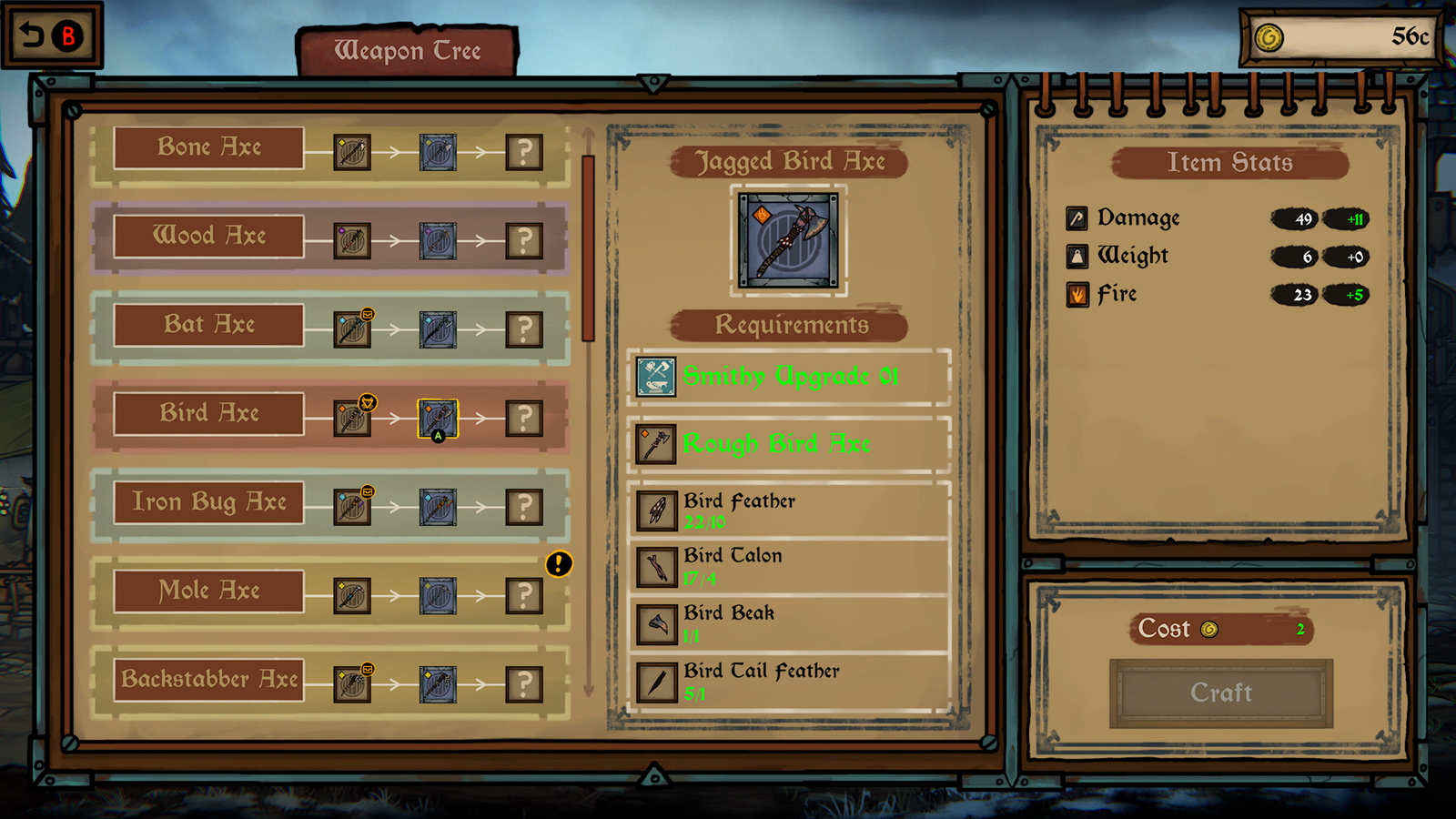 Tails of Iron 2 Whiskers of Winter Inventory